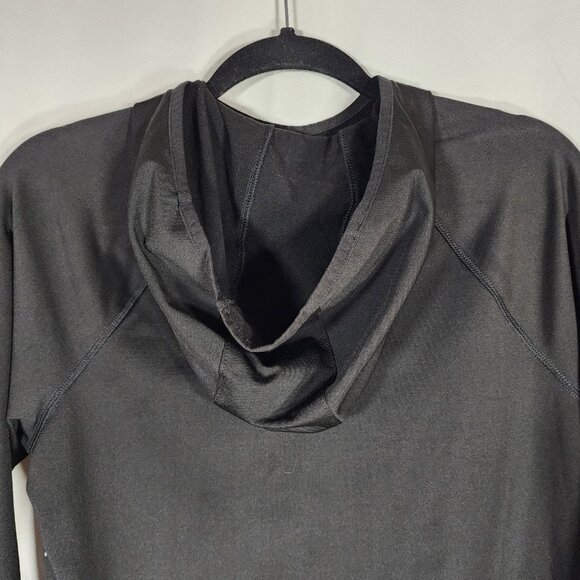 Thermal Running Hoodie Reflective Front Outdoor Hiking Thumb Holes Womens L - Picture 6 of 8